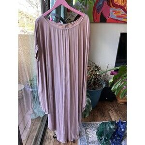 Stunning Cotton Spandex Plus Size Dress Light Purple Flattering Fits up to XXXXL